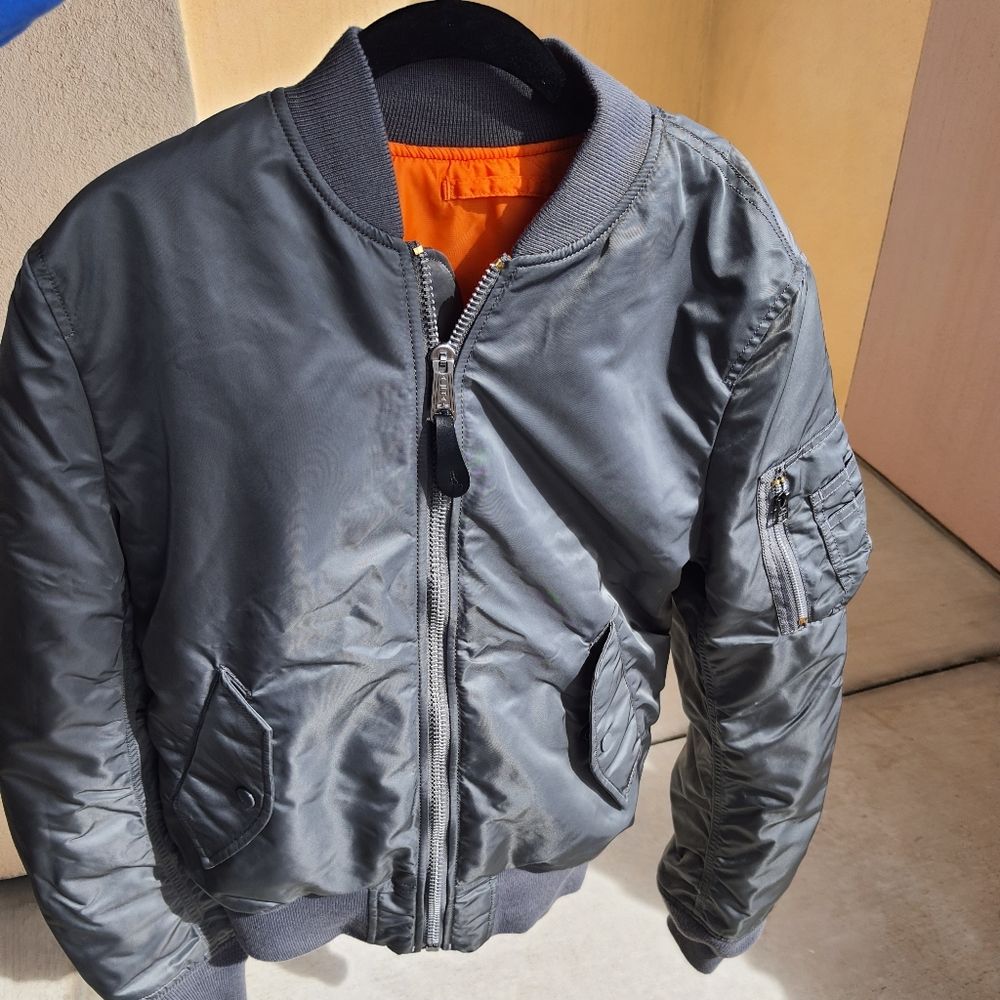 Alpha Industries MA-1 Bomber Jacket Gunmetal Grey